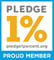 Pledge 1% Proud Member badge